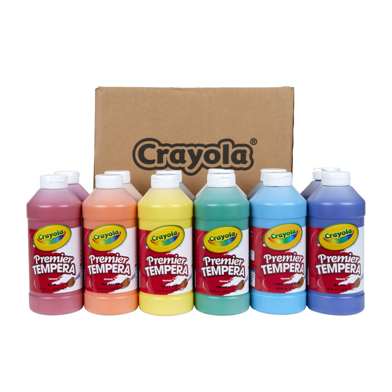 Vernice Tempera Premier – Colore Verde – 16 Oz (473 Ml) – Facile Da Usare, Non Sbiadisce – Per Bambini E Scuola