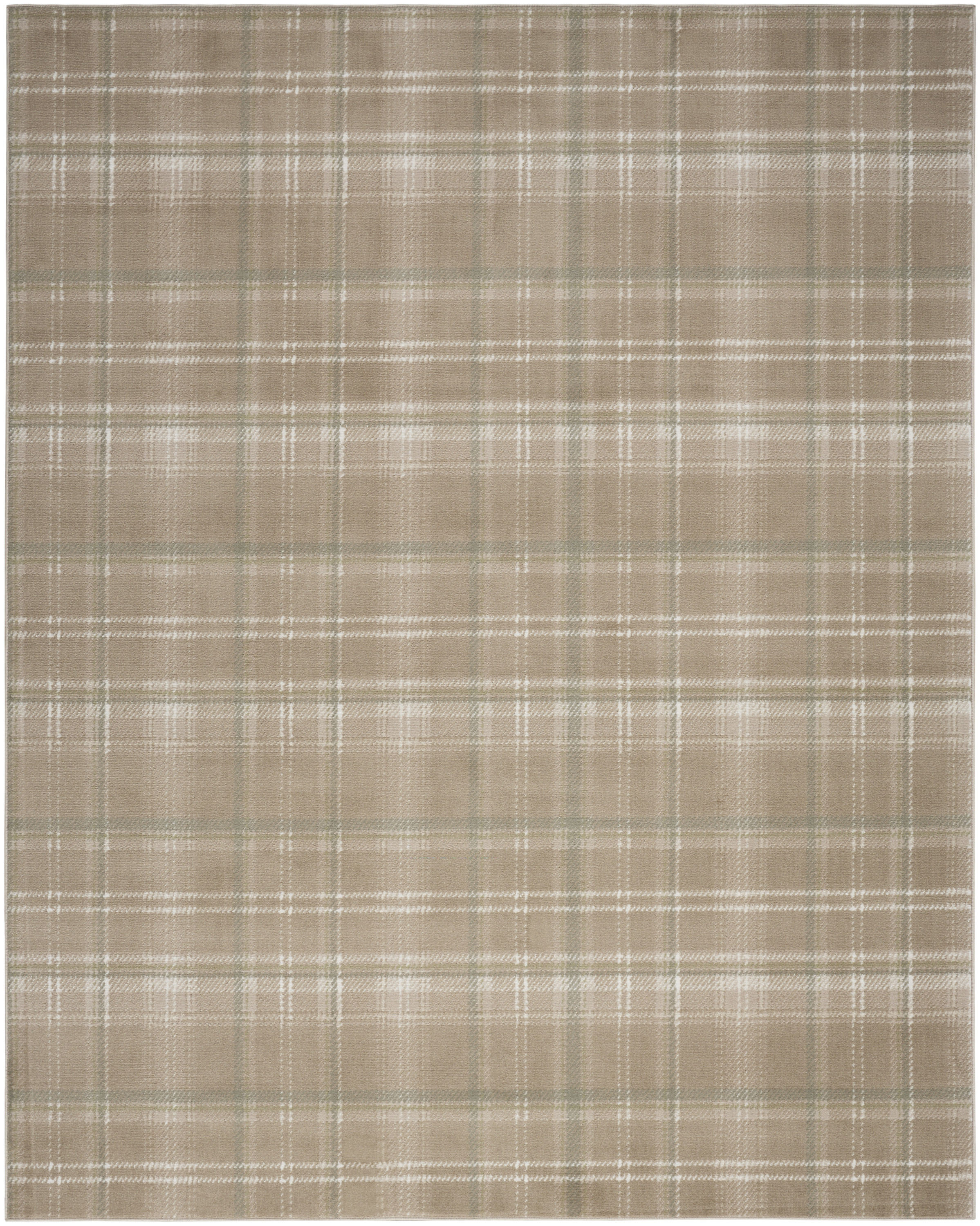 Nourison Grafix 3'9" x 5'9" Taupe Farmhouse Indoor Rug