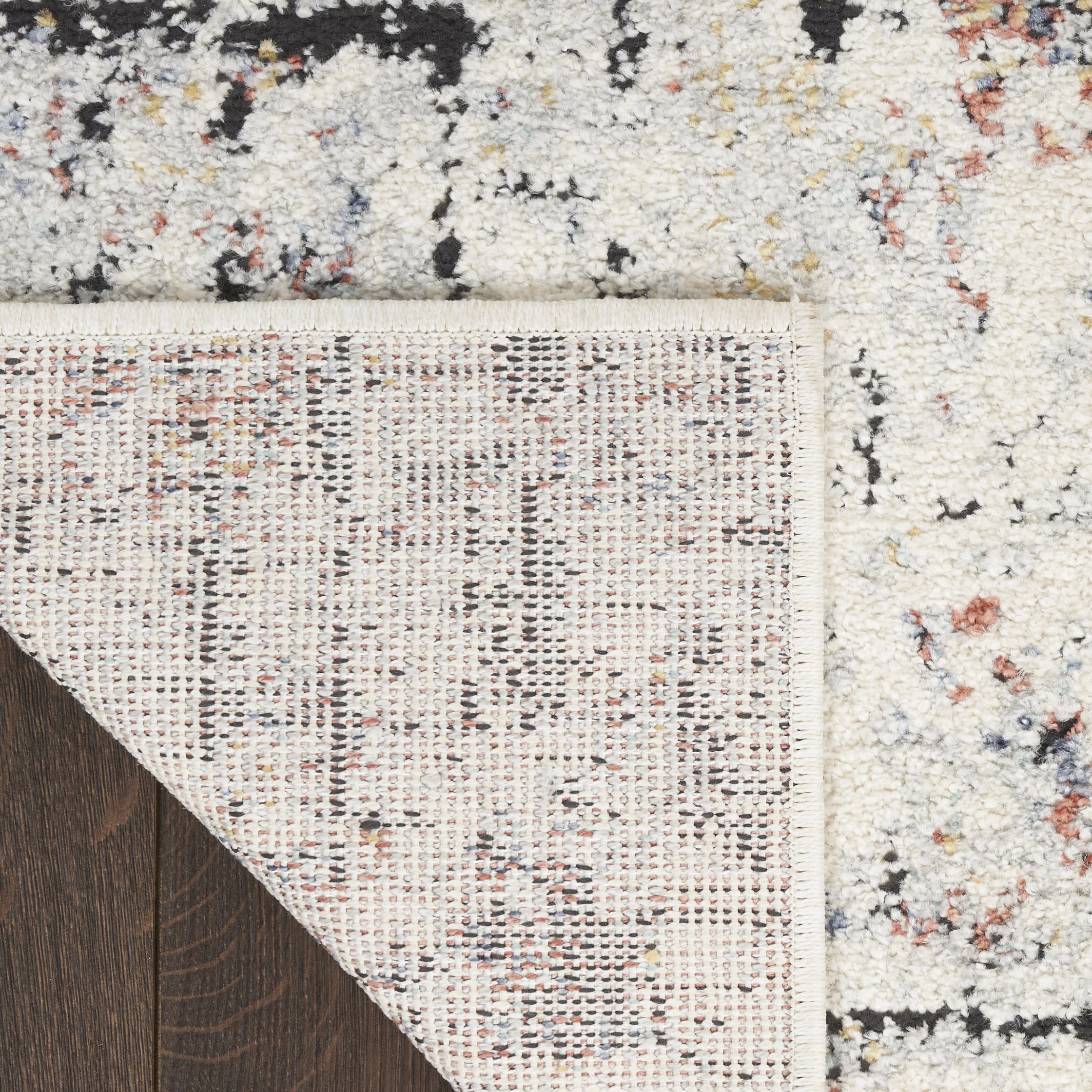 Nourison Motion 5'3" x 7' Ivory Multicolor Modern Indoor Rug