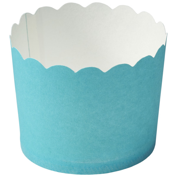 Turquoise Scalloped Baking Cups