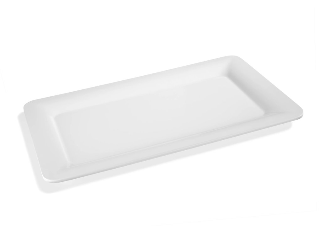 Bandeja de servir GN 1/1 melamina en blanco