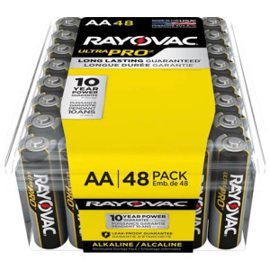 Rayovac Mercury Free Alkaline Batteries, AA, 48 Pk