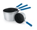 1 ½-quart Wear-Ever® tapered saucepan with Steel Coat X3™ nonstick coating and Cool Handle® rubber grip sleeve