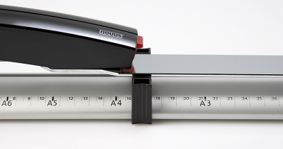 Staple multiple sets of documents quickly and efficiently by setting the adjustable depth guide.