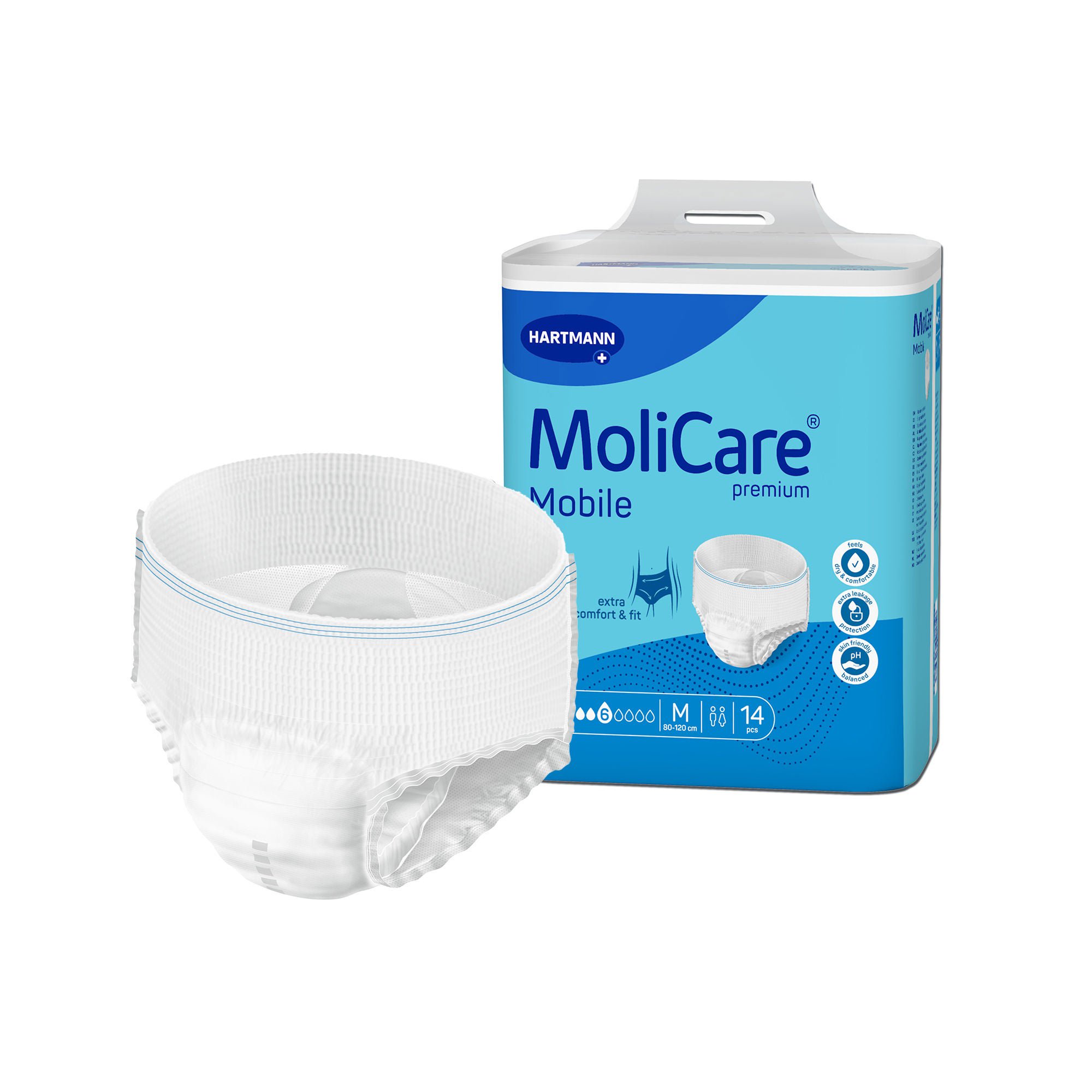 MoliCare Premium Mobile 6D Incontinence Underwear for Adults, Medium