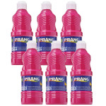 Prang&reg; Washable Tempera Paint, Magenta, 16 oz, Pack of 6 DIX10710-6