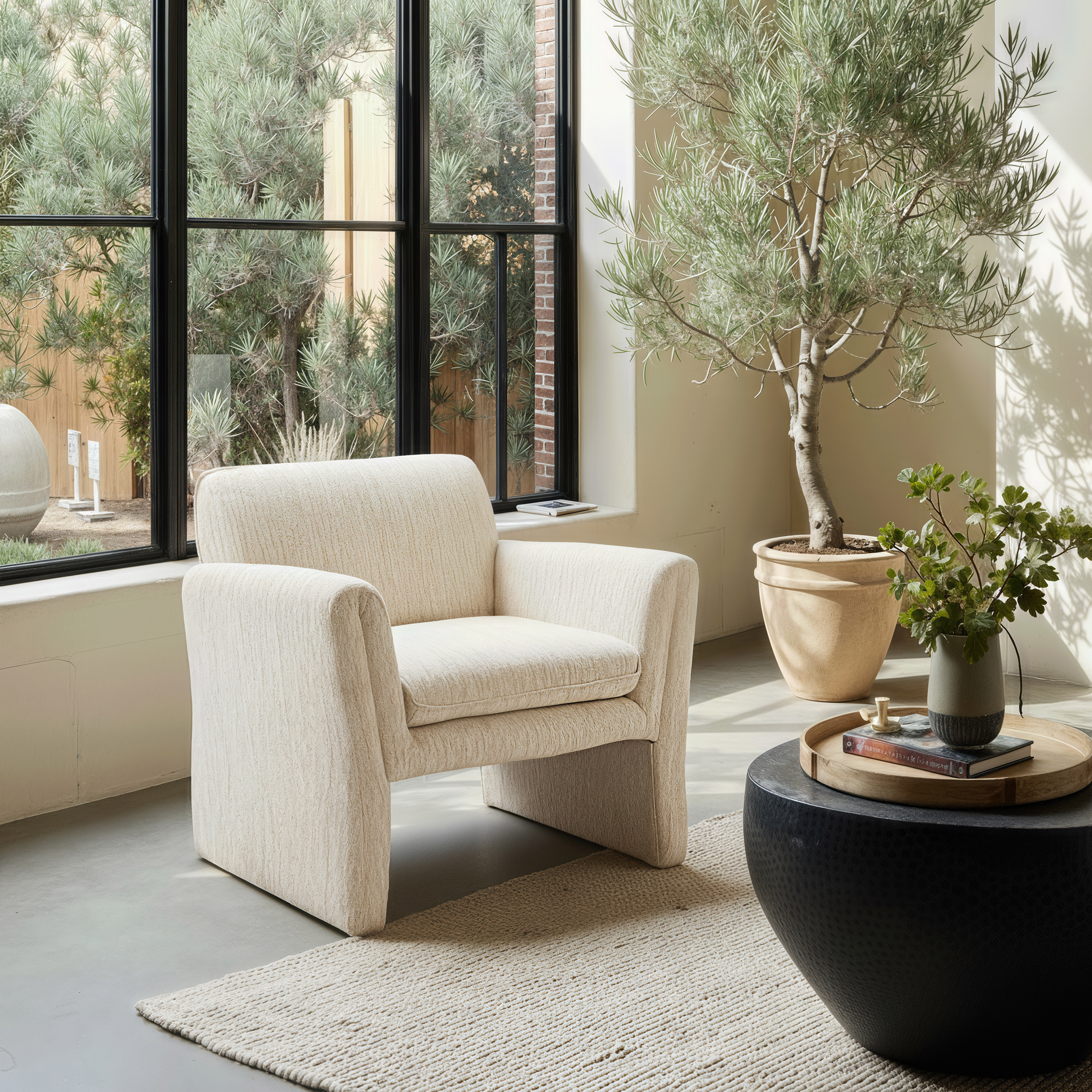 Dobra Accent Chair Oatmeal Beige product image