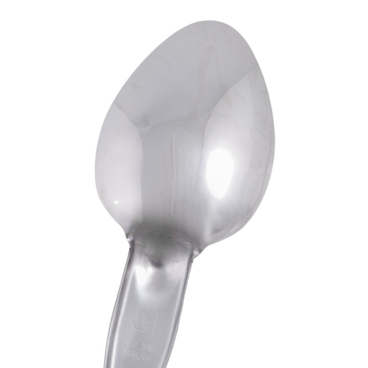 14-inch heavy-duty stainless steel solid basting spoon with yellow Ergo Grip™ handle