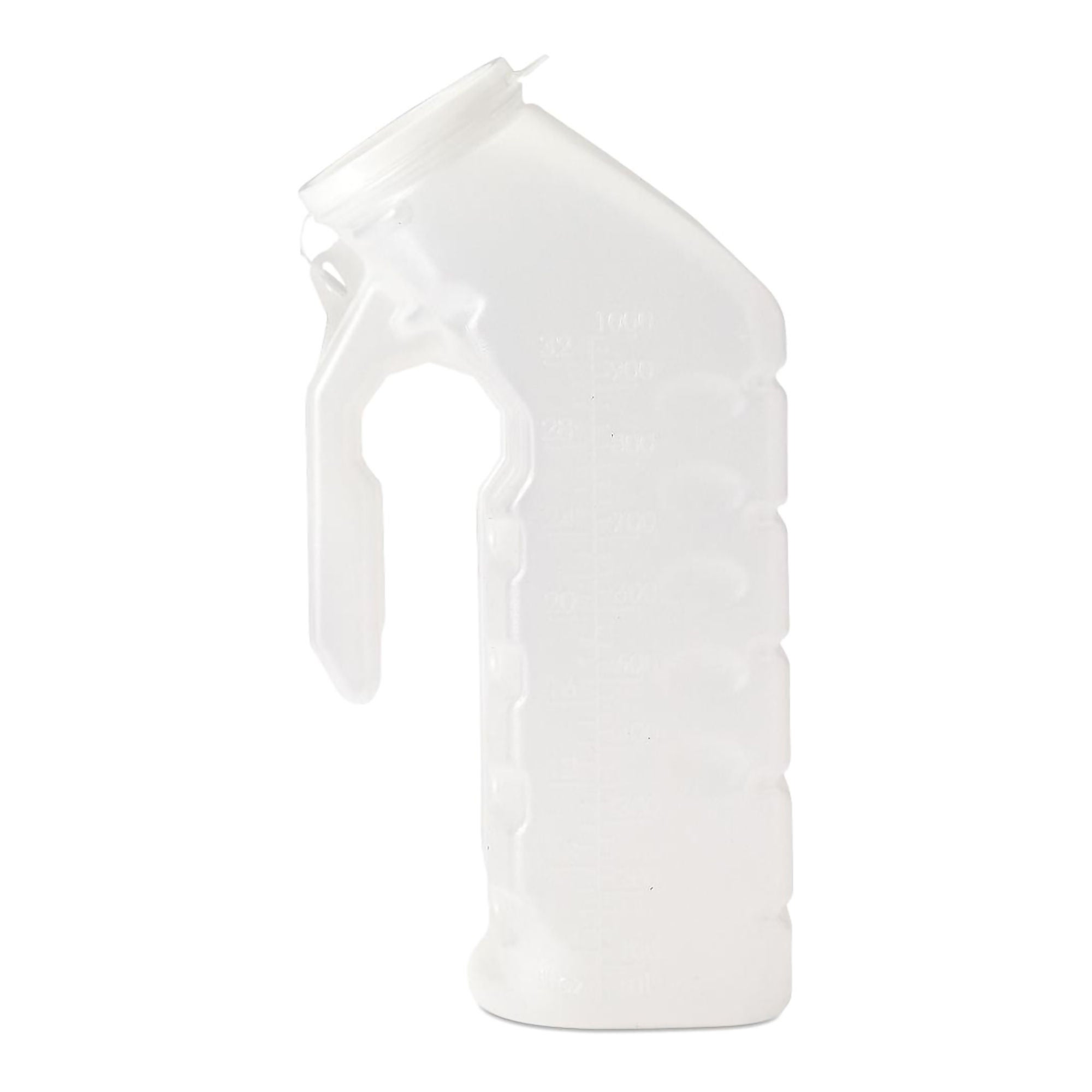 Medline URINAL, W/LID STRT HANDLE WHT (48/CS)