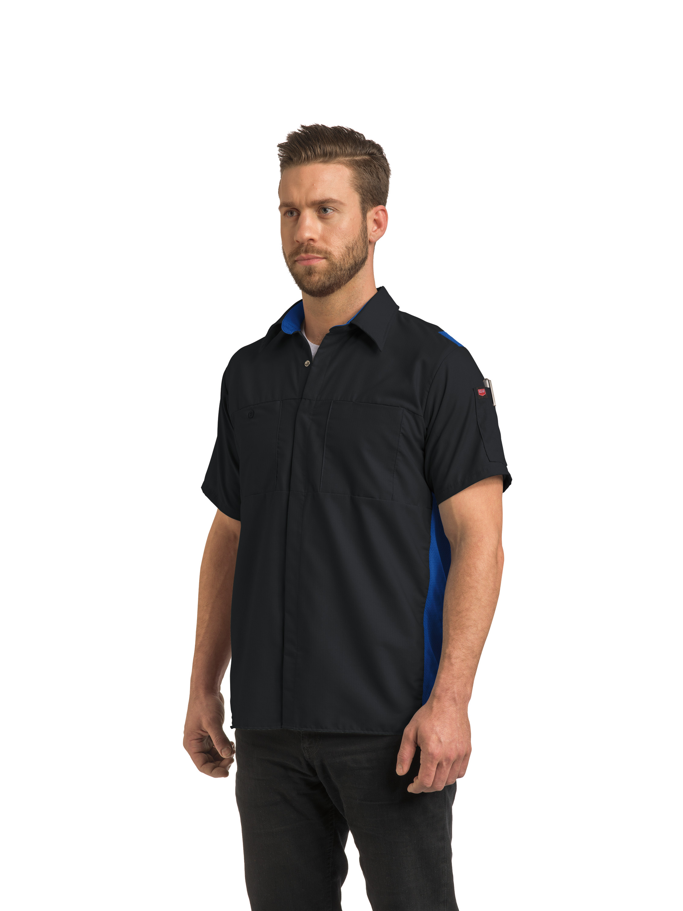 Camisa Red Kap para hombre manga corta Performance Plus Shop con tecnología Oilblok - Imagen 15 de 41