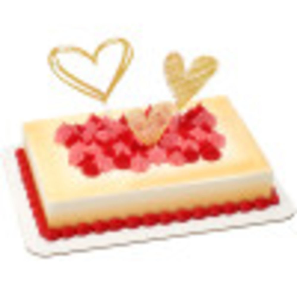Image Cake Gold Hearts