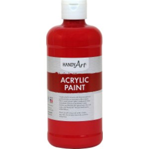 Acrylic Paint 16 oz, Brite Red