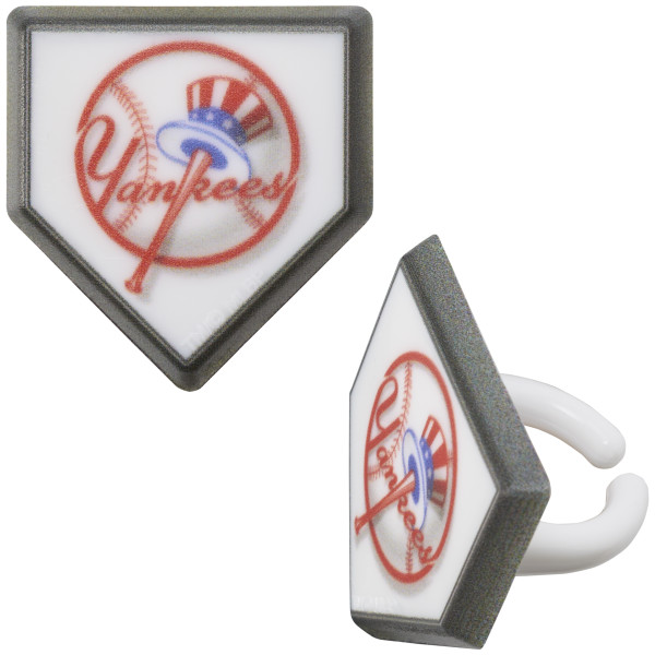MLB® Home Plate Team Logo Cupcake Rings