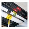 Printer Labels, Vinyl, Yellow, 50 ft L, 254 mm W