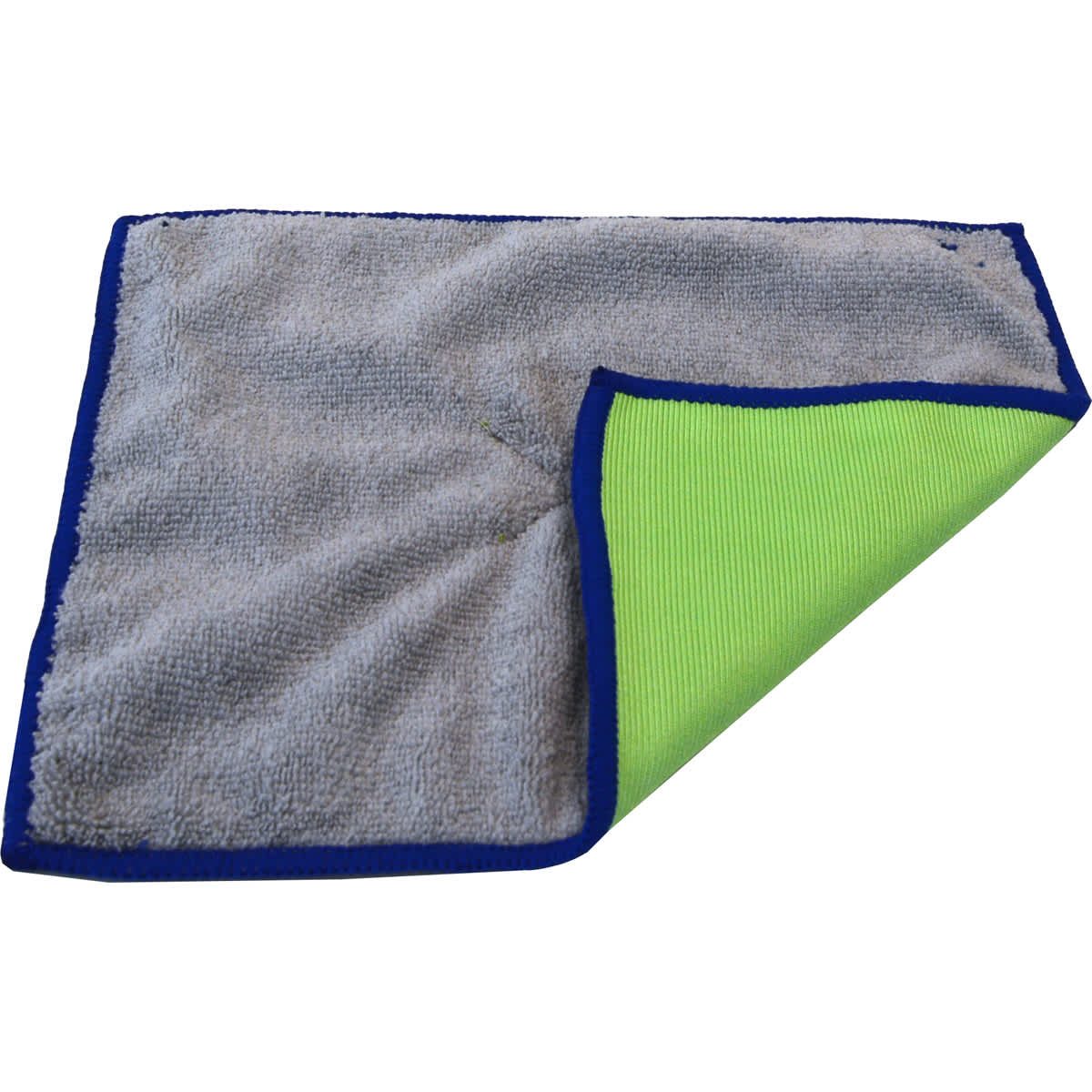 CLOTH Microfiber Double SIDED 8X10 LRG GY W BL 4/PK