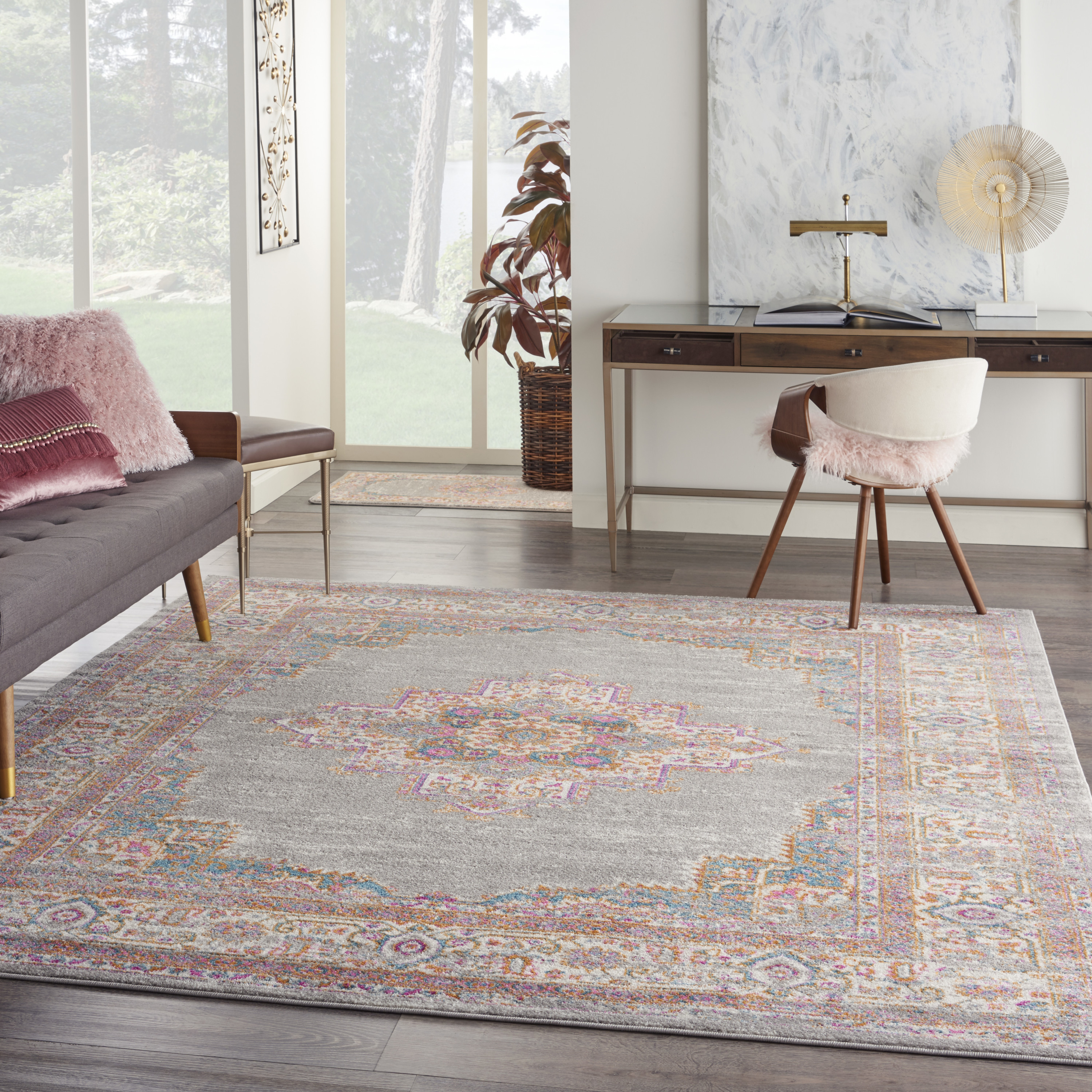 Nourison Passion 8' x 10' Grey Bohemian Indoor Rug