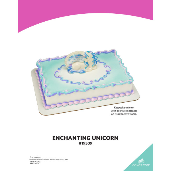 Enchanting Unicorn The Magic of Cakes® Icing Only Page