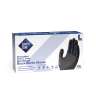 Supply Source, Safety Zone, Medical Grade Gloves, Nitrile, 4.25 mil, Powder Free, L, Black