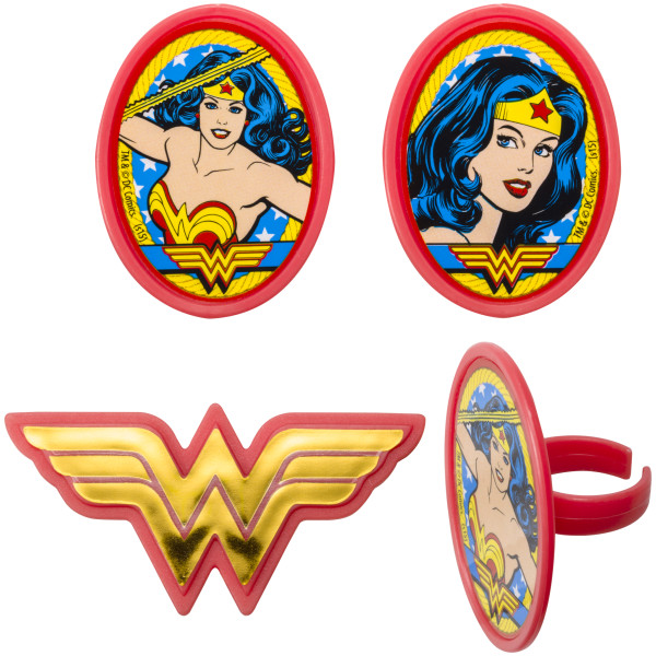 Wonder Woman™ Amazing Amazon Cupcake Rings