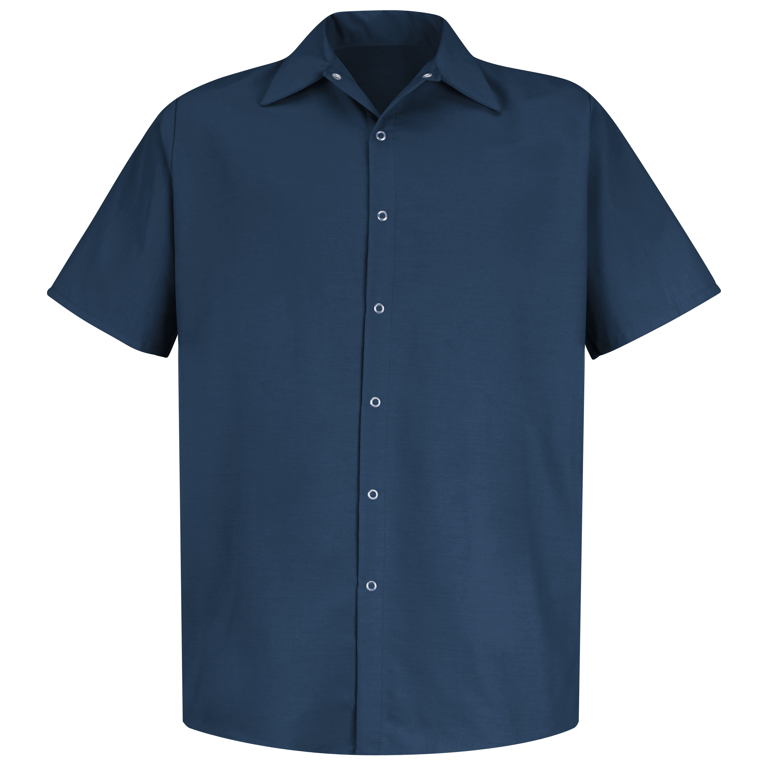 Men‘s Short Sleeve Specialized Pocketless Work Shirt-Red Kap