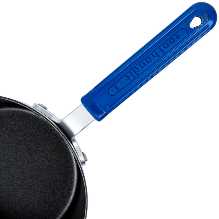 4 ½-quart Wear-Ever® tapered saucepan with Steel Coat X3™ nonstick coating and Cool Handle® rubber grip sleeve