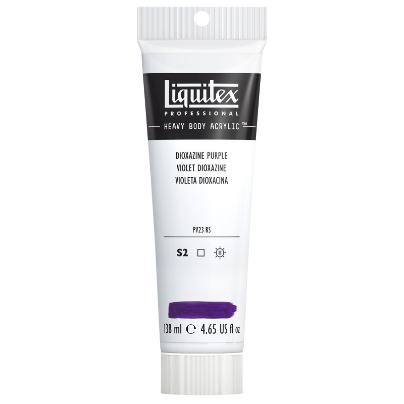 Professional Heavy Body Acrylic Paint, 138 mL Tube, Dioxazine Purple