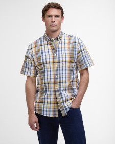 Hartley Regular Short-Sleeved Shirt Ochre