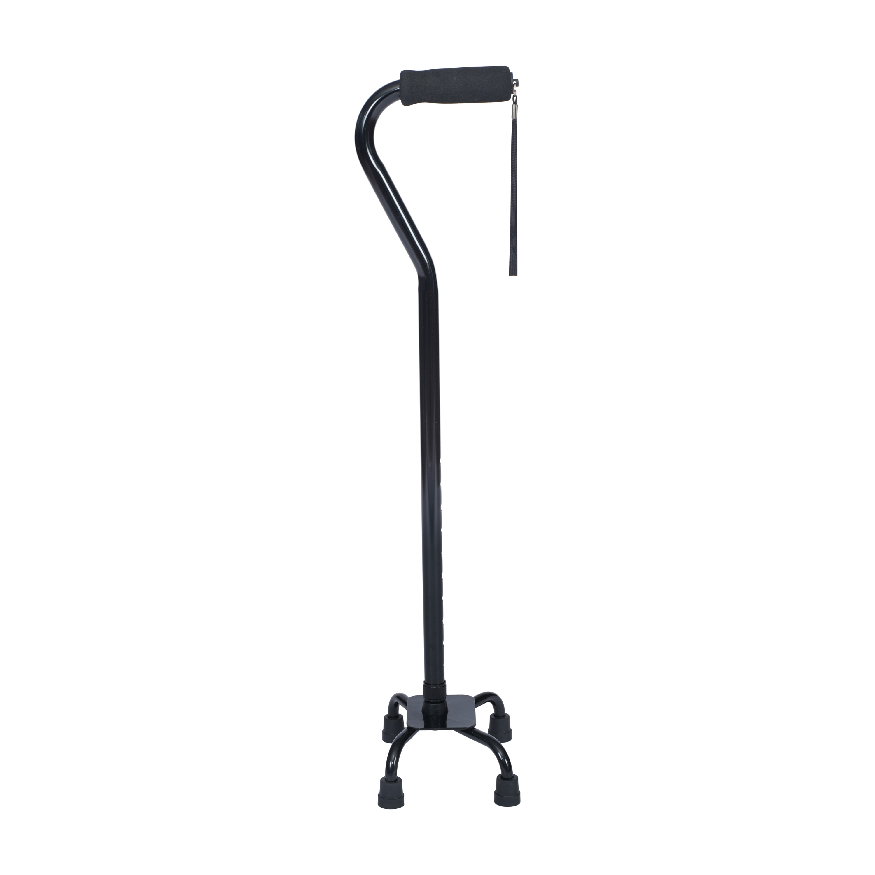 HERCULES Adjustable Quad Cane with Comfort Grip Foam Padded Handle, Large 4-P...