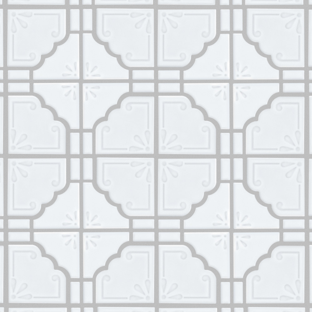 Sample – Hudson Moonbeam Glossy White Porcelain Mosaic Tile