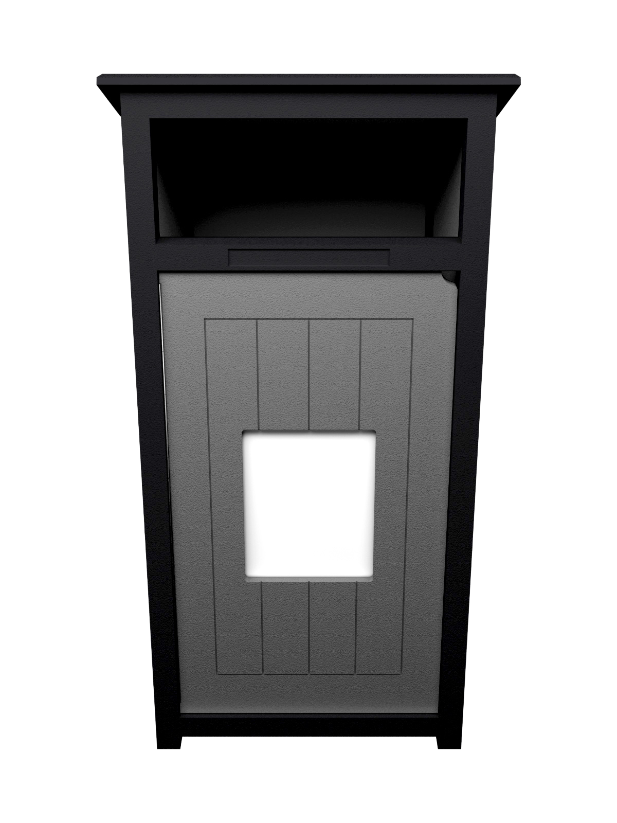 Busch Systems Aspyre Collection Aura Series single in black and grey with door sign