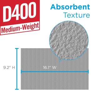 Georgia Pacific, Brawny Professional D400, 16.10"x9.20", Double Recreped (DRC), General Purpose Wipers, White