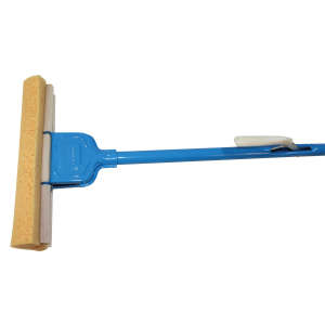 Impact, Squeeze Roller Sponge Mop with Metal Handle, 12"W, Blue