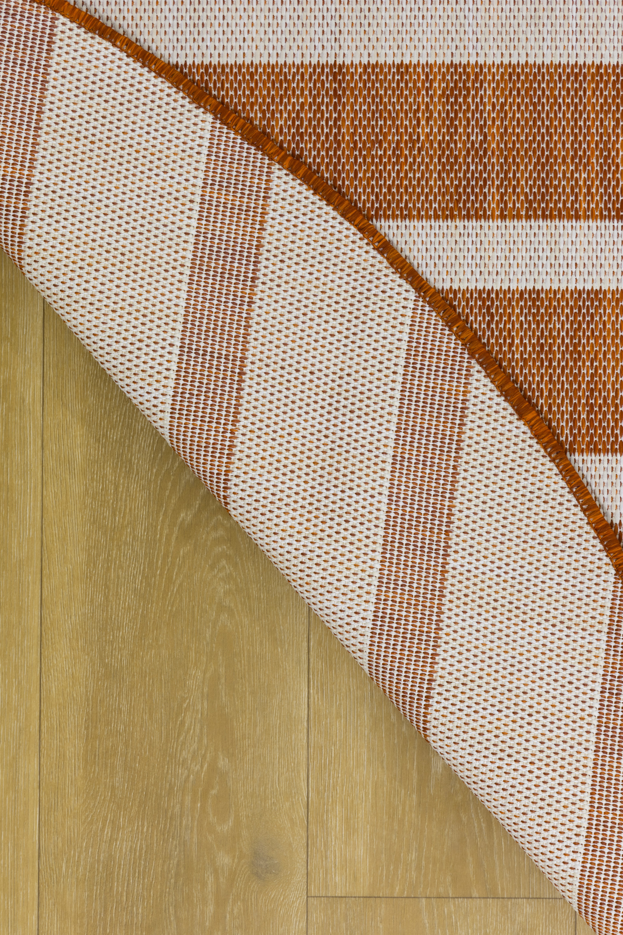 Nourison Positano 8' x Round Terracotta Ivory Modern Rug