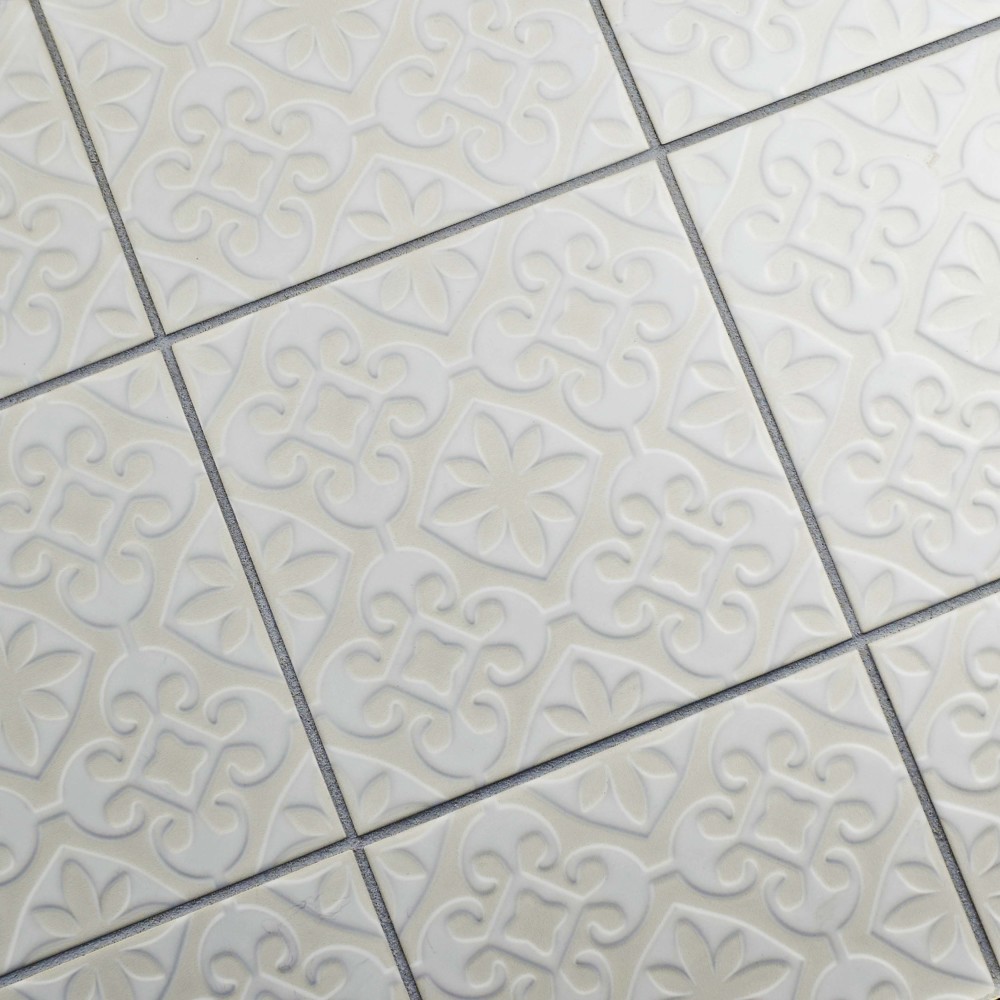 Sample – Triplex Valverde White Ceramic Wall Tile