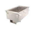 One-well 240-volt 625-watt modular drop-in hot well with standard drain, infinite controls and flat flange