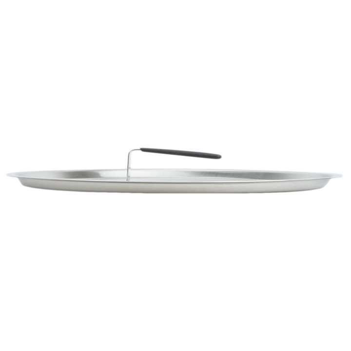 13-inch Tribute® stainless steel frying pan cover with dipped handle