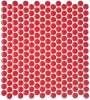 Skyline Red 12×12 Penny Round Mosaic Glossy