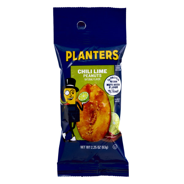 PLANTERS(r) Chili Lime Peanuts 30/2.25oz . C1CB - Front Center Inner Pack (Hi Res)