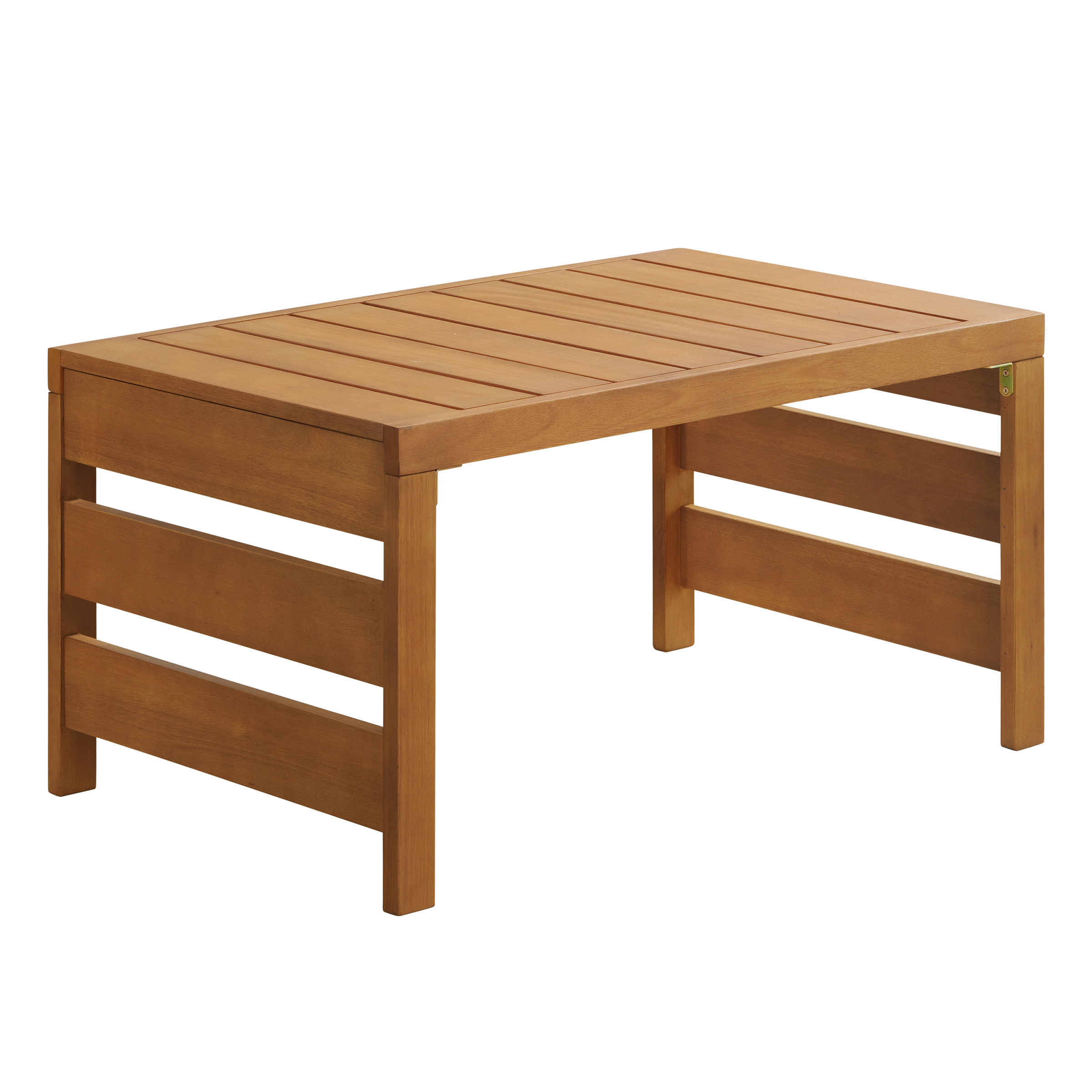 Barton Outdoor Coffee Table Weather-Resistant Eucalyptus Wood Table