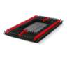 Malish, Sonic Scrub™ Brush, 14" x 20", Black/Red
