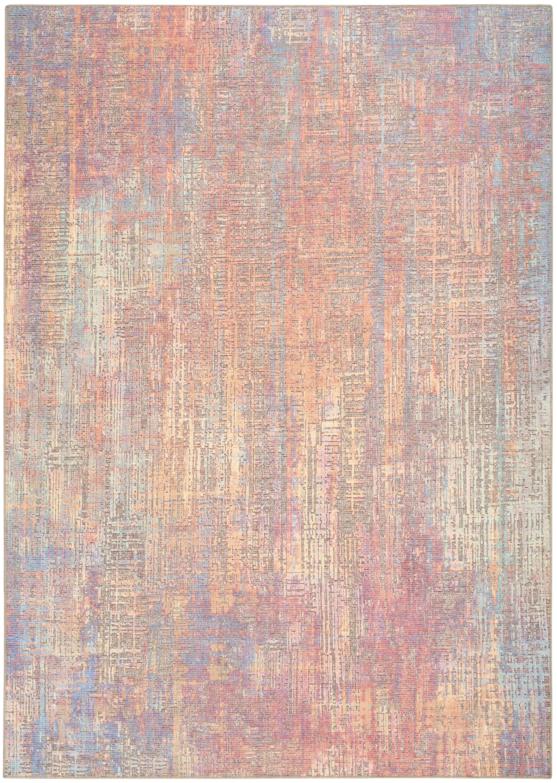 Nourison Botanical Washables 4' x 6' Multicolor Modern Indoor Rug