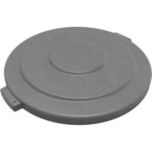 Carlisle, Bronco™, Round, Polyethylene, 55 gal, Gray, Receptacle Lid