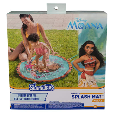 Swimways Moana Splash Mat, Kids Splash Pad & Outdoor Toys, Disney Pool Party Supplies & Water Toys for Kids Aged 1 & Up