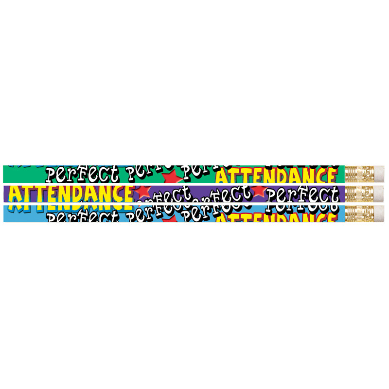 Perfect+Attendance+Motivational+Pencil%2C+Pack+of+12