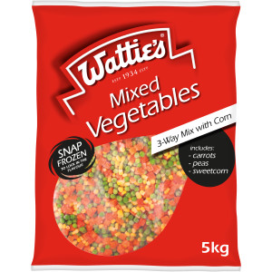 Wattie's® Mixed Vegetables 3-Way Mix with Corn 5kg x 3 image