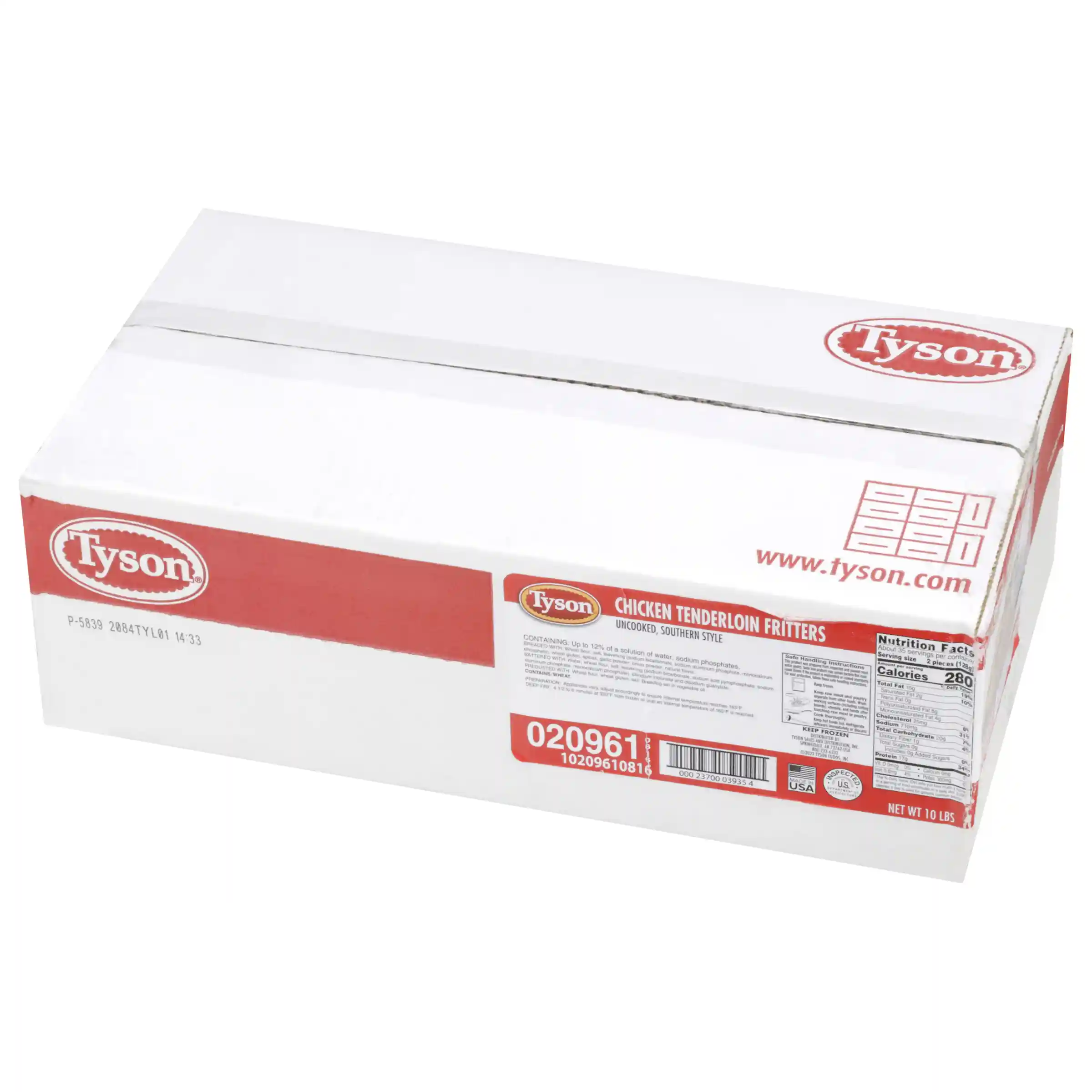 Tyson® Uncooked Southern Style Chicken Tenderloin Fritters_image_5