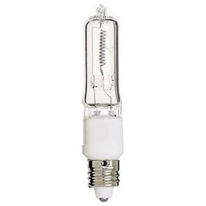 Halogen Lamps, T4, E11 Base, Mini Cand Base, 2900K, White, 12 per Package, 480 per Package, 500Q/CL, 500 W, 120 V