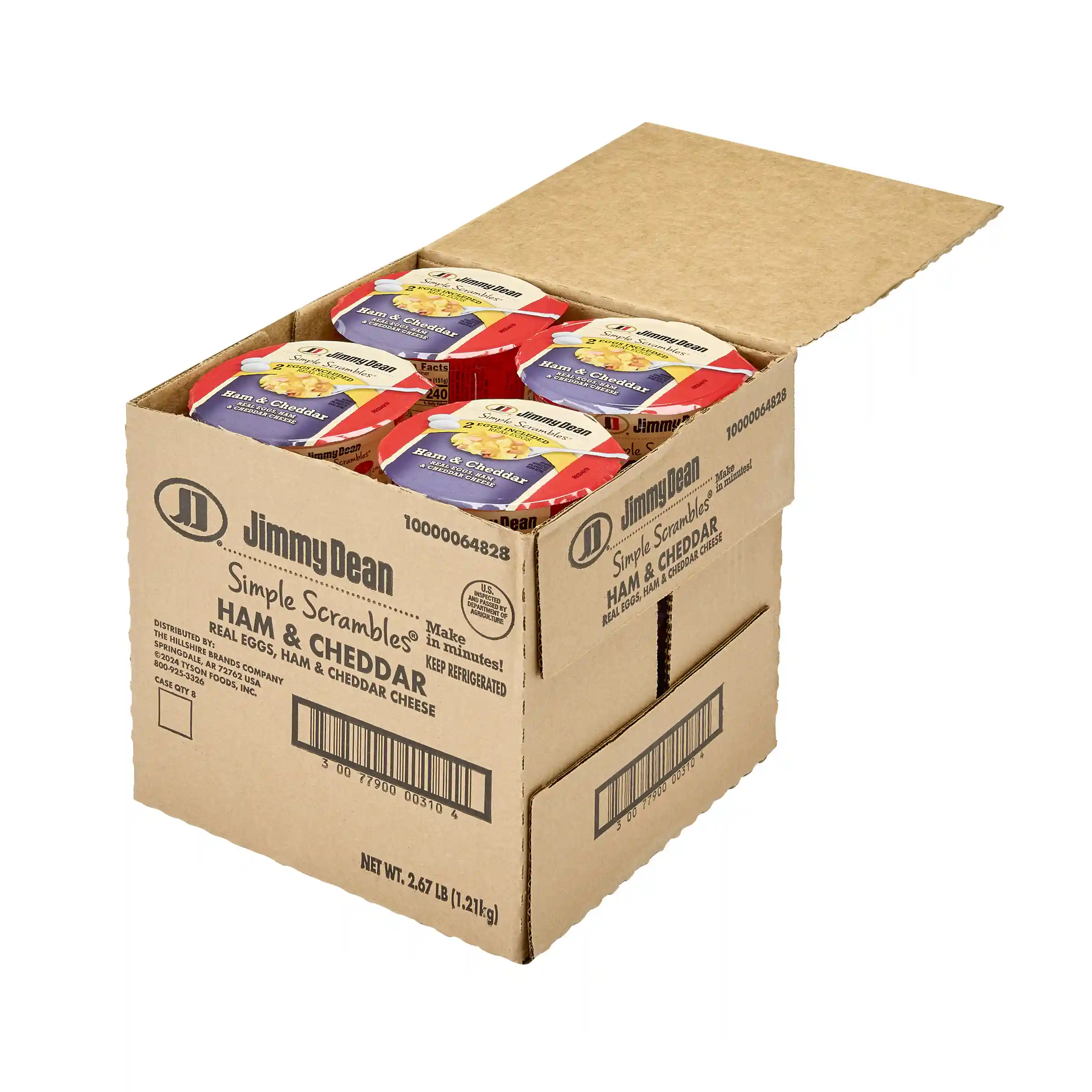 Jimmy Dean Simple Scrambles Ham and Cheddar Cheese, 5.35 oz. _image_3