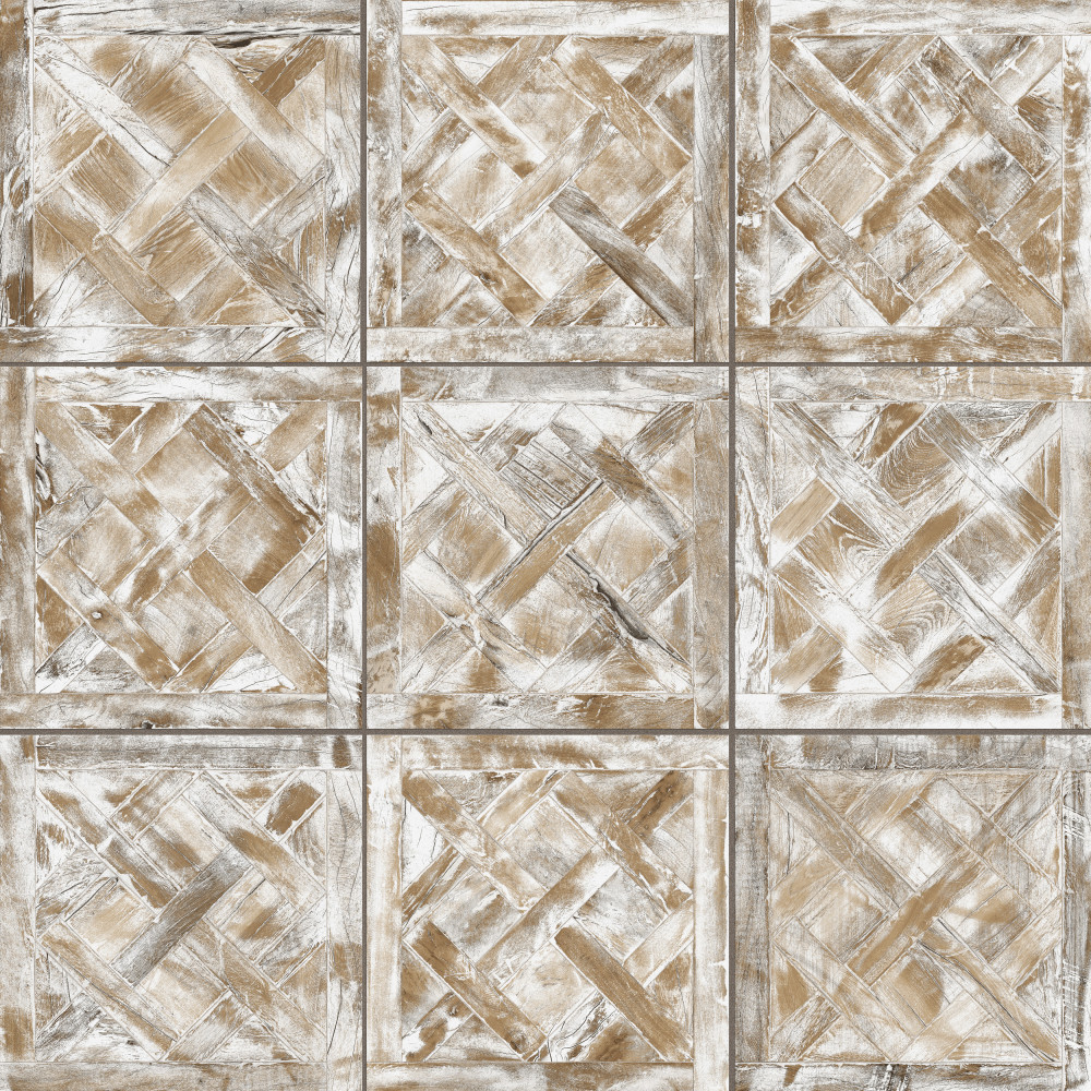 Sample – Kings Forest Lattice White Ceramic Floor and Wall Tile