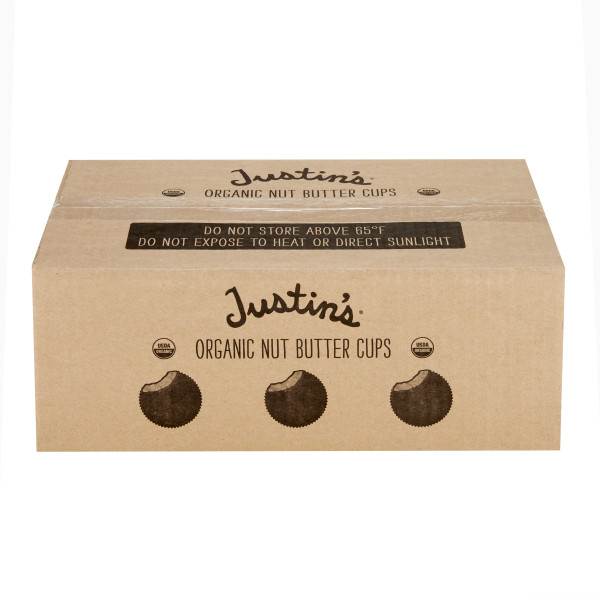 JUSTIN'S (r) Dark Chocolate Peanut Butter Cup Stand Up Caddy . C1C1 - Front Center In Package (Hi Res)